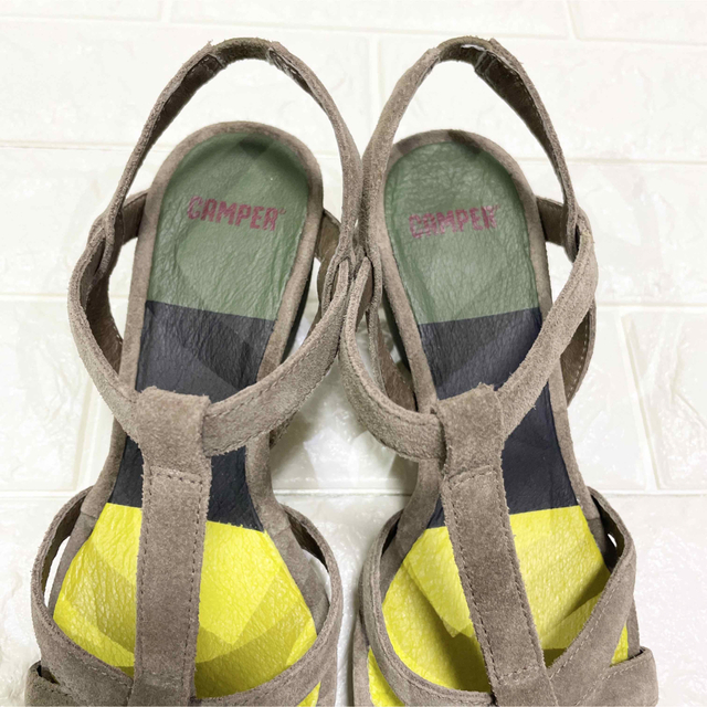 CAMPER / カンペール スエード ストラップサンダル 35(22.5cm