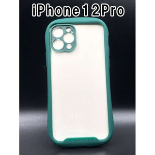 iPhone12Pro ケース シンプル スマホ 韓国 大人気 緑 F(iPhoneケース)
