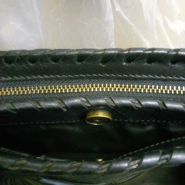 IBIZA(イビザ)のIBIZAイビザレザー手提げバック黒 レディースのバッグ(トートバッグ)の商品写真