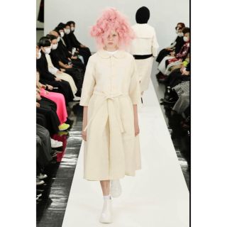 ワンピースtricot COMME des GARCONS丸襟ジャガードフレアワンピース