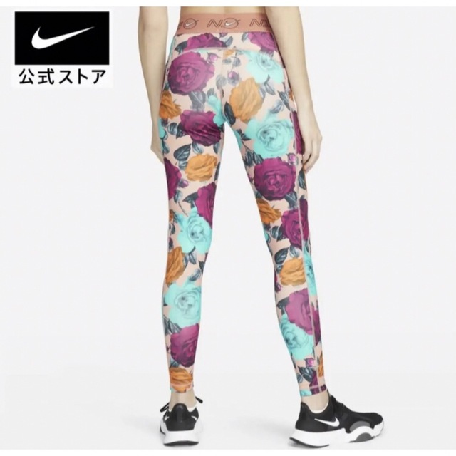 NIKE(ナイキ)の新品 NIKE ナイキ フラワー柄★スパッツ★レギンス レディースのレッグウェア(レギンス/スパッツ)の商品写真