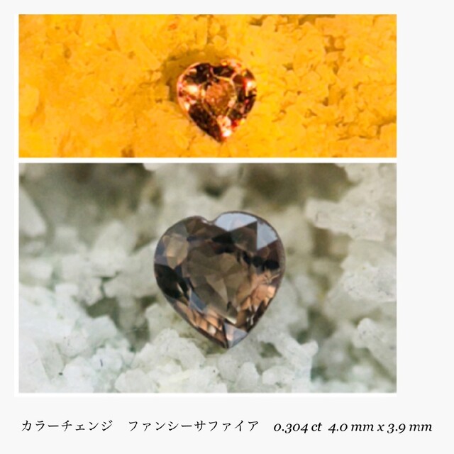 (R0528-6)『カラーチェンジ』天然サファイア　ルース　0.304ct