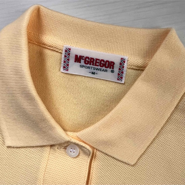 McGREGOR(マックレガー)のMCGREGOR マクレガー　ポロシャツ　イエロー　Mサイズ レディースのトップス(ポロシャツ)の商品写真