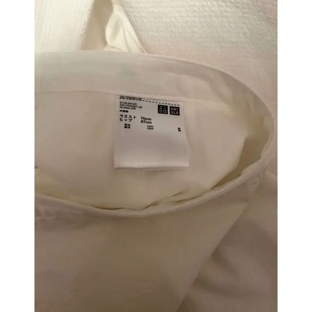 LEMAIRE(ルメール)の【最終】70  ユニクロ×ルメール　スカート　白 レディースのスカート(ロングスカート)の商品写真