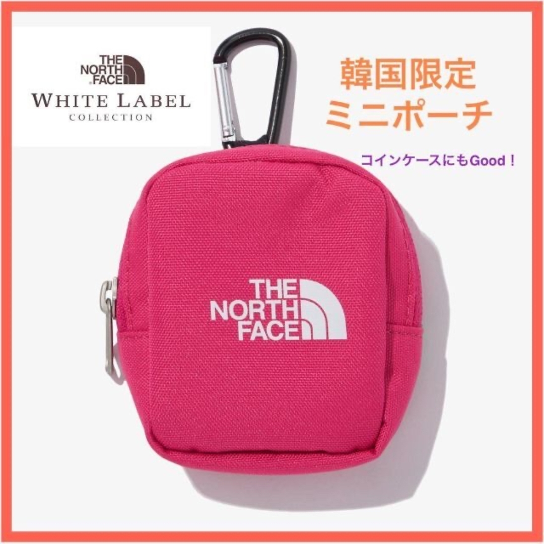 THE NORTH FACE(ザノースフェイス)の☆最後の１つ☆【韓国限定】ノースフェイス ホワイトレーベル ミニポーチ ピンク レディースのファッション小物(ポーチ)の商品写真