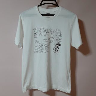 ユニクロ(UNIQLO)のユニクロ Tシャツ S ミッキーマウス 白 メンズ(Tシャツ/カットソー(半袖/袖なし))