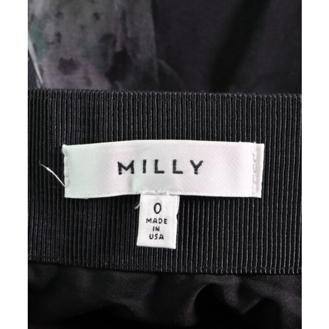Milly ミリー ロング・マキシ丈スカート 0(XS位) 黒等(花柄) 2