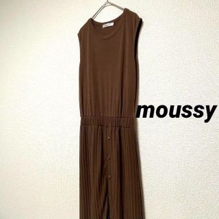 マウジー(moussy)の2977 moussy ノースリーブロングスカート ドッキング オールインワン(ロングワンピース/マキシワンピース)