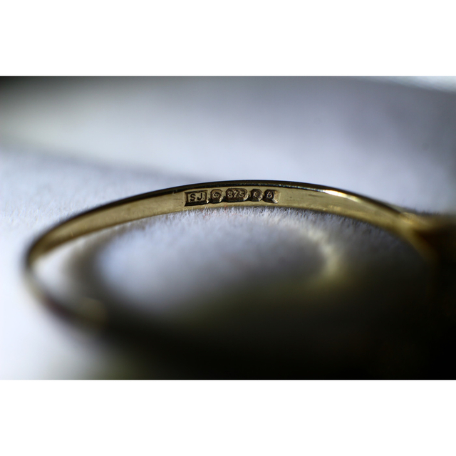 ビンテージ レディース リング ゴールド オパール サファイア 375 J20 レディースのアクセサリー(リング(指輪))の商品写真