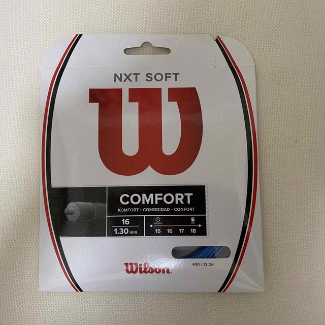 wilson(ウィルソン)のウィルソン　NXT SOFT COMFORT 16 1.30mm ブルー スポーツ/アウトドアのテニス(その他)の商品写真