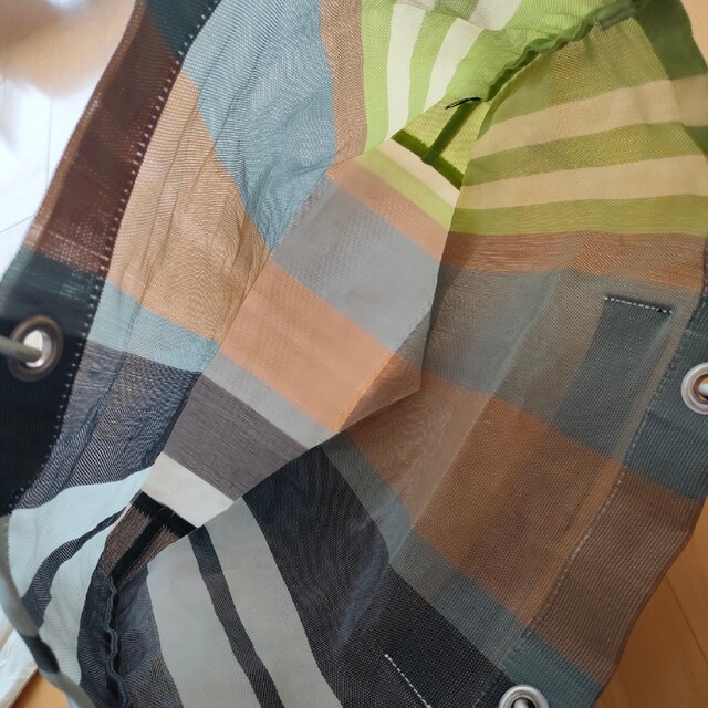 Marni(マルニ)のマルニカフェストライプトートバッグ ソフトベージュ 紗栄子中板付 折らずに発送 レディースのバッグ(トートバッグ)の商品写真