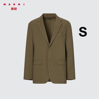 ユニクロ(UNIQLO)の専用です！UNIQLO MARNI マルニ テーラードジャケット オリーブ S(テーラードジャケット)