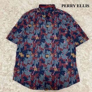 ペリーエリス(PERRY ELLIS)のPERRY ELLIS シャツ 総柄 大きいサイズ 3L 良品(シャツ)