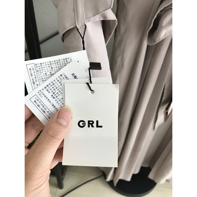 GRL(グレイル)のGRL☆バックプリーツ☆トレンチコート レディースのジャケット/アウター(トレンチコート)の商品写真