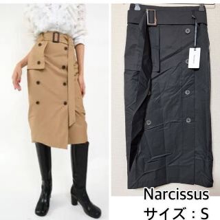 ナルシス(Narcissus)の新品❤️Narcissus トレンチスカート　ナルシス(ひざ丈スカート)