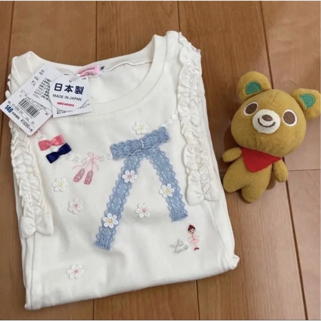 ★ミキハウス★リーナちゃん★レースリボンモチーフ長袖Ｔシャツ★140★日本製★ | フリマアプリ ラクマ