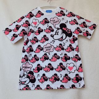 ミニーマウス(ミニーマウス)のディズニーリゾート ミニーマウス 総柄 Tシャツ S(Tシャツ(半袖/袖なし))