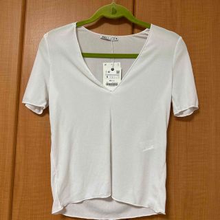 ザラ(ZARA)のお値下げ⭐︎新品未使用⭐︎ ZARA 半袖Tシャツ(Tシャツ(半袖/袖なし))