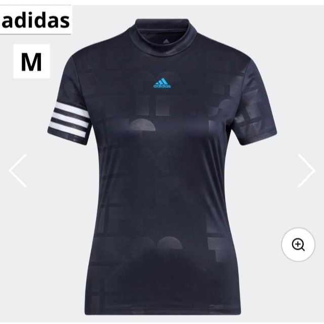 adidas(アディダス)の【新品】　アディダス　ゴルフ　半袖　モックネックシャツ　レディース　M スポーツ/アウトドアのゴルフ(ウエア)の商品写真