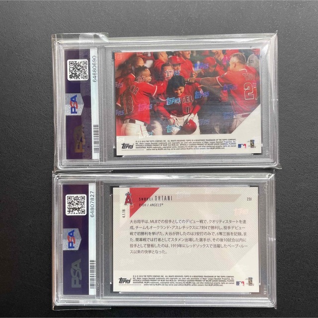 PSA10 鑑定済 大谷翔平 初HR 初勝利】ルーキーカード topps