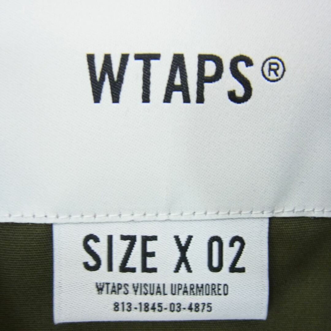 WTAPS ダブルタップス 21AW 212BRDT-JKM07 TRADER VEST COTTON WEATHER RIPSTOP トレーダー  コットン ウェザー リップストップ ミリタリー ベスト カーキ系 02【中古】