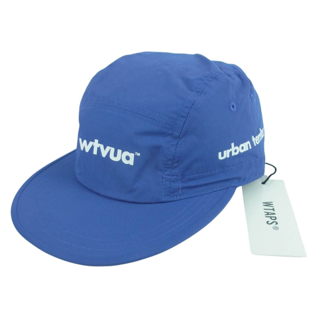 WTAPS ダブルタップス 21SS 211HCDT-HT09 CAP NYLON TUSSAH ナイロン タッサー ロゴ プリント キャップ  ブルー系 03【中古】 | フリマアプリ ラクマ