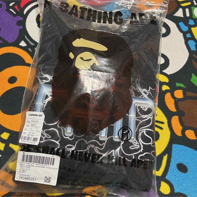 A BATHING APE(アベイシングエイプ)のAPE BAPE  HAJIME SORAYAMA スウェット　パーカー　XL メンズのトップス(パーカー)の商品写真