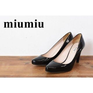 ミュウミュウ(miumiu)のAL AW0012 miu miu ミュウミュウ PRADA姉妹ブランド レザー(ハイヒール/パンプス)