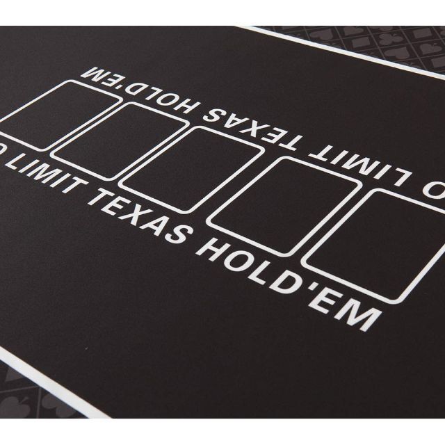 【色: ブラック】ヨロズラボポーカー マット テキサスホールデム プレイマット 6