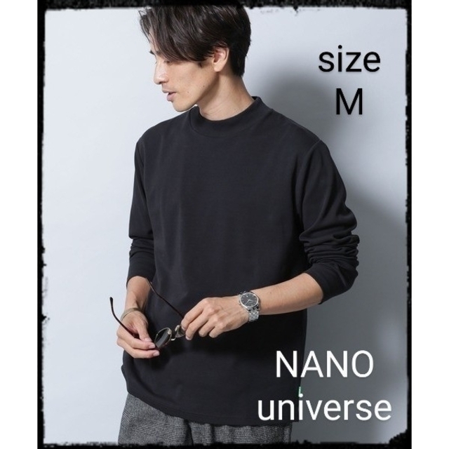 nano・universe(ナノユニバース)の《イヤな臭いを軽減》Anti Smell モックネックロングスリーブTシャツ メンズのトップス(Tシャツ/カットソー(七分/長袖))の商品写真