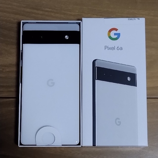 グーグルピクセル(Google Pixel)の新品未使用 Google Pixel6a　128GB 白　チョーク 01(スマートフォン本体)