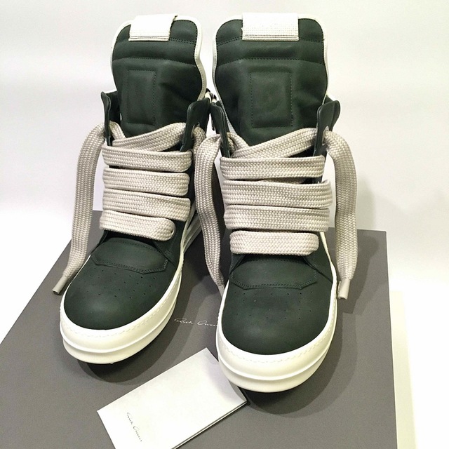 42 新品正規品 Rick Owens GEOBASKET MOSS MILK | angeloawards.com