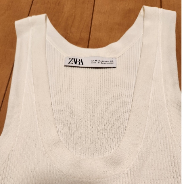 ZARA(ザラ)のZARA ベーシックニットリブトップス レディースのトップス(タンクトップ)の商品写真