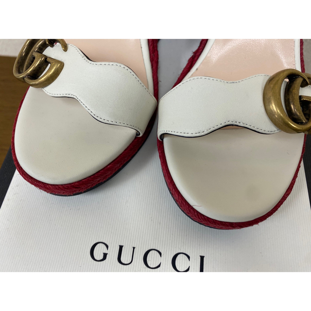 Gucci(グッチ)の値下げしました！【GUCCI】新品未使用！ダブルG ウエッジソールサンダル レディースの靴/シューズ(サンダル)の商品写真