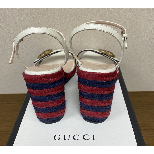 Gucci(グッチ)の値下げしました！【GUCCI】新品未使用！ダブルG ウエッジソールサンダル レディースの靴/シューズ(サンダル)の商品写真