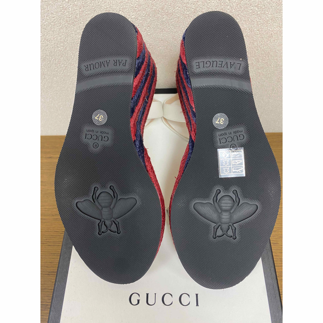 Gucci(グッチ)の値下げしました！【GUCCI】新品未使用！ダブルG ウエッジソールサンダル レディースの靴/シューズ(サンダル)の商品写真