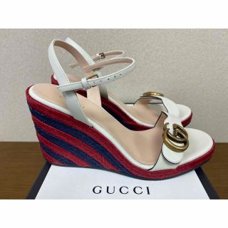 グッチ(Gucci)の値下げしました！【GUCCI】新品未使用！ダブルG ウエッジソールサンダル(サンダル)