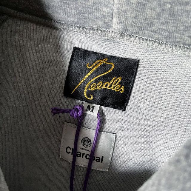 Needles - 【新品 M】ニードルズ チャコール 刺繍 サイドライン フード