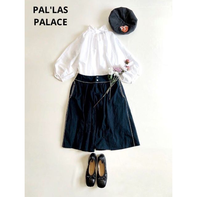 PAL'LAS PALACE  パラスパレス　インディゴガウチョパンツ レディースのパンツ(キュロット)の商品写真
