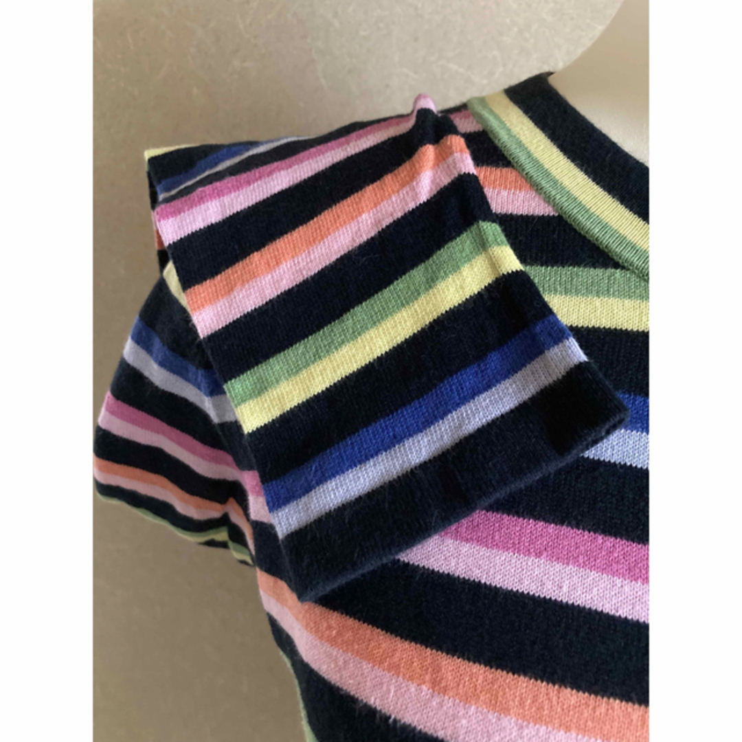 Paul Smith(ポールスミス)の美品　Paul Smith マルチカラーボーダーのコットンカーディガン レディースのトップス(カーディガン)の商品写真