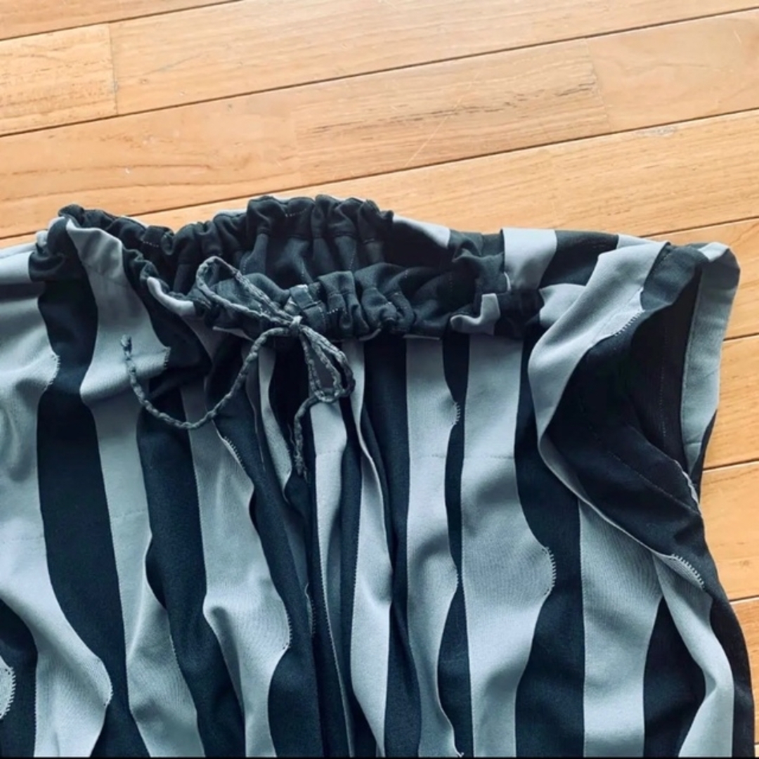 ISSEY MIYAKE me 変形ボーダーカットソー ワンピースイッセイミヤケ ISSEY MIYAKE me 変形ボーダーカットソー ワンピースイッセイミヤケ
