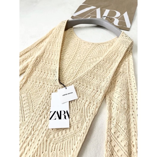 ZARA(ザラ)の匿名配送　ZARA limited edition リミテッド　レース　ドレス レディースのワンピース(ロングワンピース/マキシワンピース)の商品写真