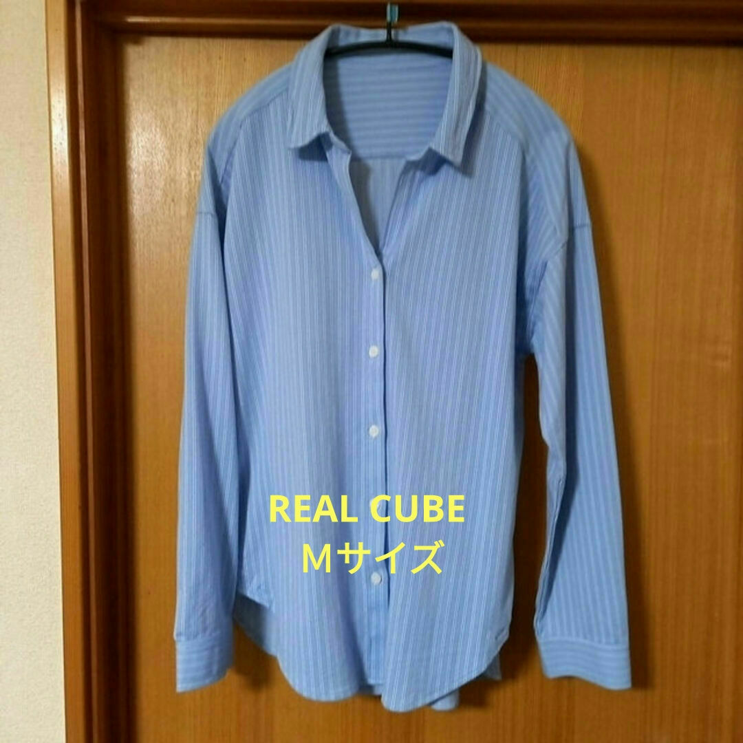 REAL CUBE(リアルキューブ)のREAL CUBE  スキッパー・カシュクール　2wayシャツ レディースのトップス(シャツ/ブラウス(長袖/七分))の商品写真