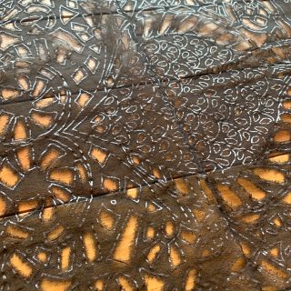 ISSEY MIYAKE - ISSEY MIYAKE Haat 切り絵 シルクスカーフ イッセイ