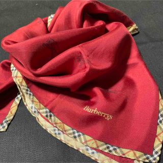 最も完璧な 未使用☆Burberrys大判シルクスカーフ ノバチェック
