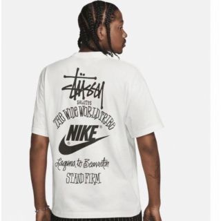 Nike stussy コラボ　tシャツ　Mサイズ　ナイキ　ロゴ