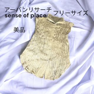 センスオブプレイスバイアーバンリサーチ(SENSE OF PLACE by URBAN RESEARCH)のセンスオブプレイス バイアーバンリサーチ  プリーツブラウス　フリーサイズ(シャツ/ブラウス(半袖/袖なし))