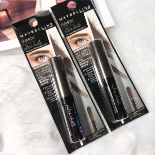 メイベリン(MAYBELLINE)のメイベリン  アイブロウ ファッションブロウ パウダーチップ 濃い茶色 4点(パウダーアイブロウ)