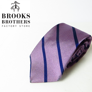 ブルックスブラザース(Brooks Brothers)の美品 BROOKS BROTHERS ブルックスブラザーズ パープル ネクタイ(ネクタイ)