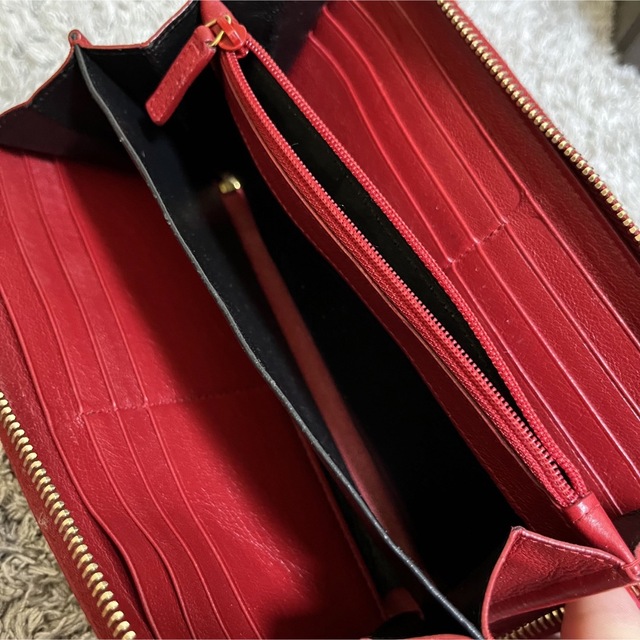 Yves Saint Laurent(イヴサンローラン)のYSL イヴサンローラン 長財布 赤 レッド レディースのファッション小物(財布)の商品写真
